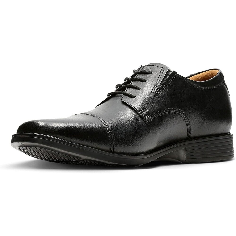 Clarks Tilden Cap Toe Oxford Men's Black Leather Size 13